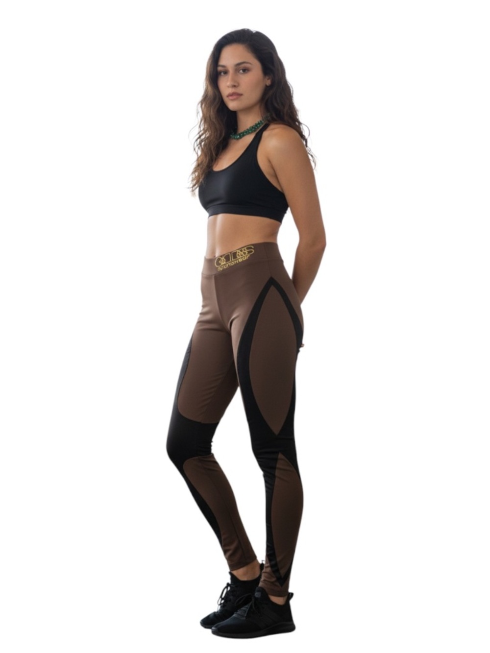 LEGGINGS GOLDDESS SPORTSWEAR, PURPLE MATT/SHINY -  NEW WITHOUT TAG
